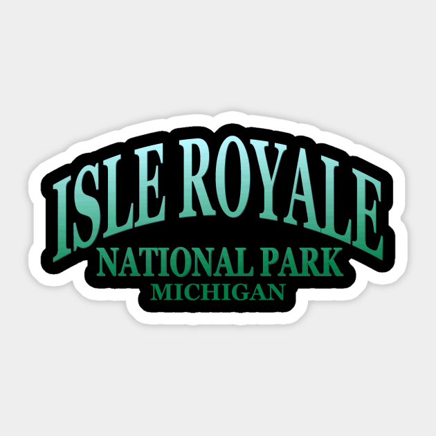 Isle Royale National Park, Michigan Sticker by Naves